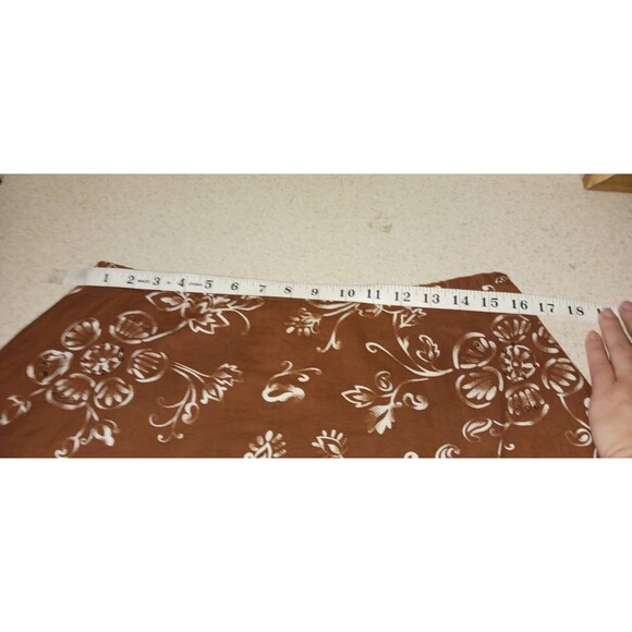 GEORGE FLORAL PRINT SEQUIN EMBELLISHED TIERED LINED SKIRT SZ 12 100% COTTON - Picture 4 of 6